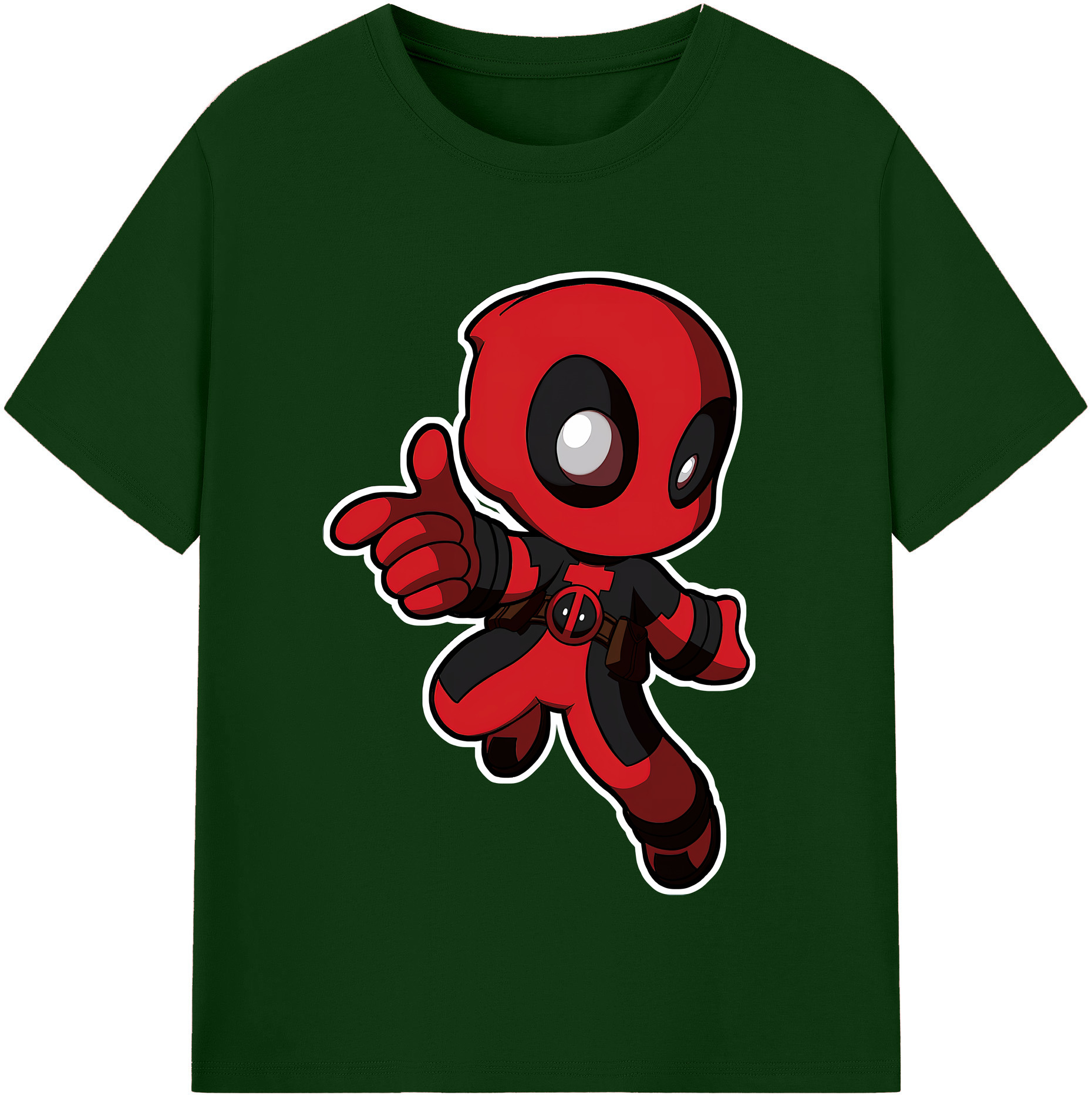 （画像用） Deadpool デッドプール 綿100％半袖Tシャツ（フロントプリント）